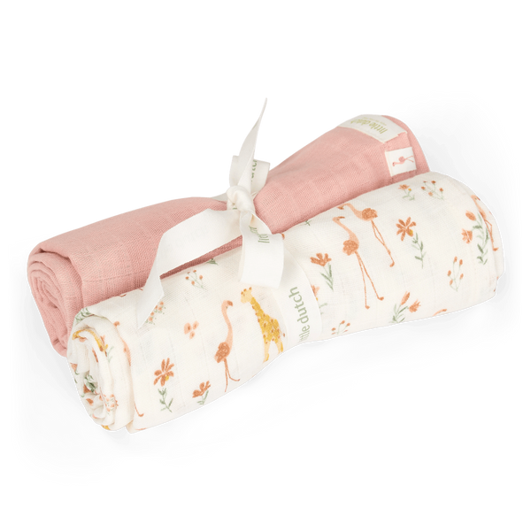 Little-Dutch-Otulacze-muslinowe-70x70-cm-2szt-Blooming-Safari