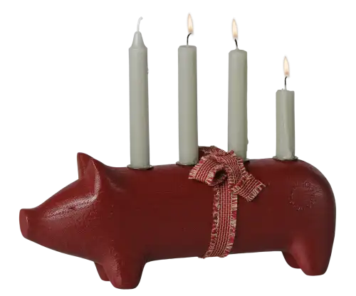 maileg świecznik pig