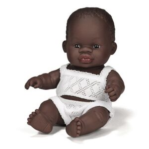 Miniland Baby Lalka dziewczynka Afrykanka 21cm