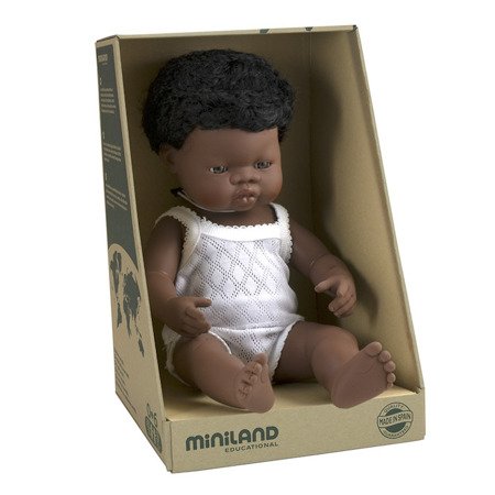 Miniland Lalka chłopiec Afrykańczyk 38 cm