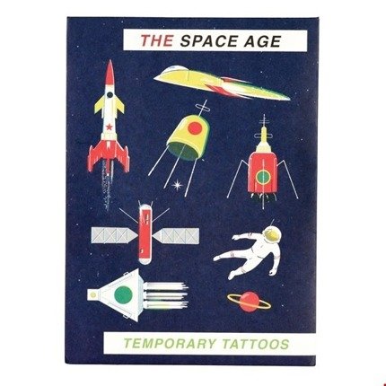 Rex London Tatuaże zmywalne dla dzieci Era Kosmiczna