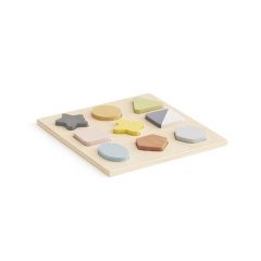 Kids Concept Puzzle Drewniane Kształty Geo 1000413 Zabawki/Drewniane - Kolibelek - sklep dla dzieci Wolsztyn