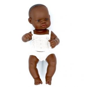 Miniland Baby Lalka dziewczynka Afrykanka 32cm