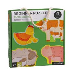Petit Collage Pierwsze Puzzle Farma Baby PTC481 Zabawki/Puzzle - Kolibelek - sklep dla dzieci Wolsztyn