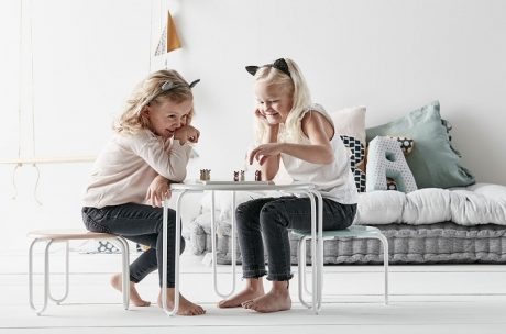 Kids Concept Stołek Linus Grey 1000073 Pokój dziecka/Krzesełka