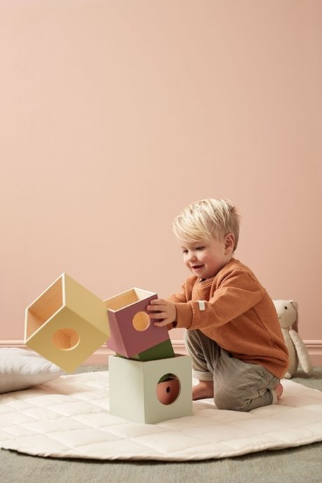 Kids Concept Drewniane Kostki do Układania 1000451 Zabawki/Edukacyjne