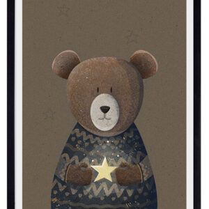 Olioliposters plakat Teddy Bear vintage