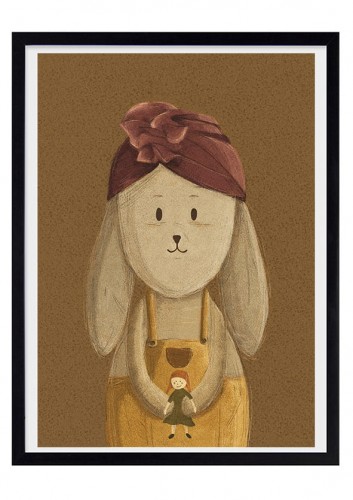 OliOliposters plakat Girl Rabbit