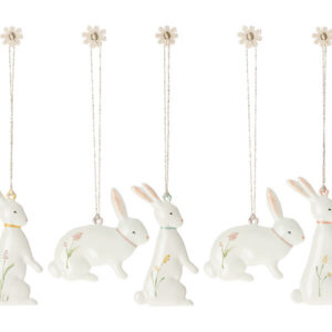 Maileg Dekoracja wielkanocna Easter bunny ornaments - króliczki zawieszki