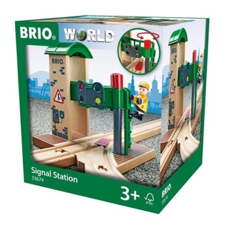 BRIO World Zwrotnica z Sygnalizacją 33674 Zabawki/Pojazdy i kolejki
