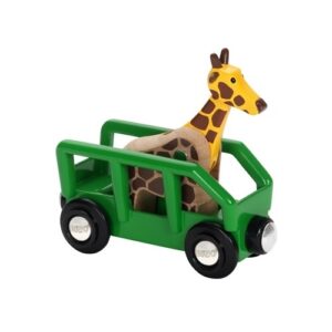 BRIO World Wagon z Żyrafą Safari 33724 Zabawki/Pojazdy i kolejki - Kolibelek - sklep dla dzieci Wolsztyn
