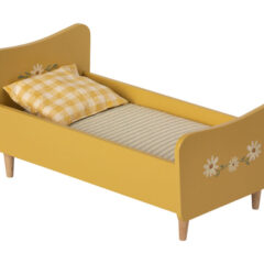Maileg wooden bed, Mini Yellow