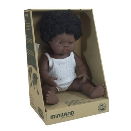 Miniland Lalka dziewczynka Afrykanka 38cm