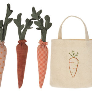 Maileg Carrots in shopping bag - marchewki