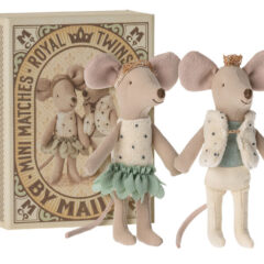 Maileg Myszka - Royal twins mice, Little sister and brother in box