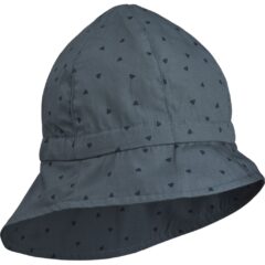 Liewood kapelusz Sunneva - Triangle whale blue - kapelusz niemowlęcy