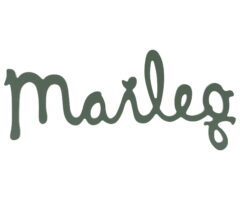 Maileg drewniane logo Dusty green