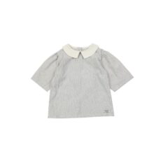 Donsje Amsterdam bluzeczka San blouse - Light grey stripe