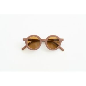Grech&Co Okulary przeciwsłoneczne okrągłe - Burlwood