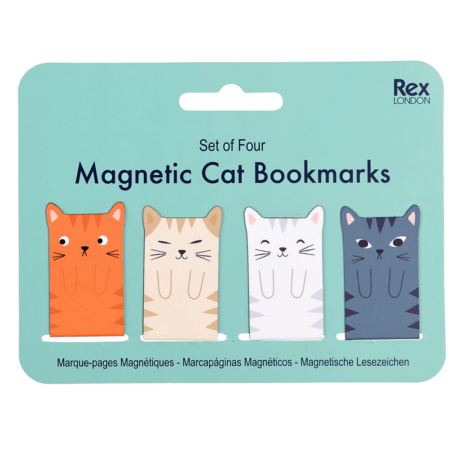 Rex London Magnetyczne zakładki do książki Koty
