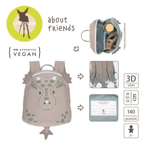Lassig Mini About Friends Smok - plecak dla dzieci