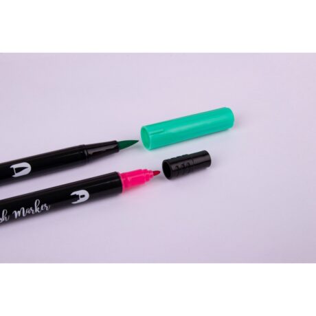 Apli Kids Brush Marker 6 kolorów pastelowych - Markery dwustronne dla dzieci