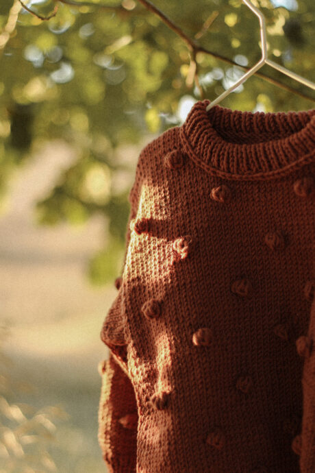 Booboo kropka Merino rudy - sweterek dla dzieci