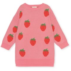Konges Slojd sukienka dzianinowa Lapis strawberry pink