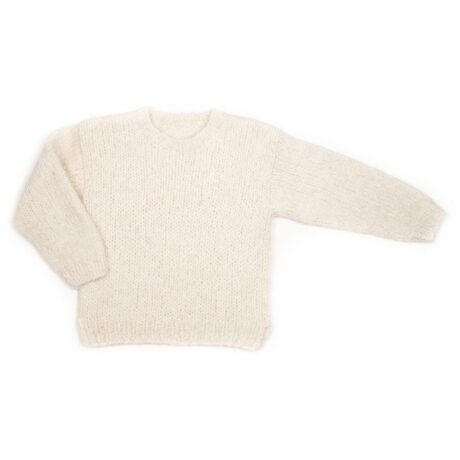 Huttelihut Plainy sweter z alpaki Off white