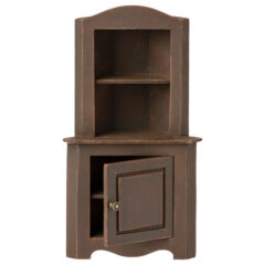 Maileg szafka narożna Miniature corner cabinet Brown