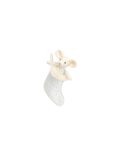 Jellycat przytulanka Myszka w lśniącej skarpecie