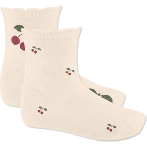 Konges Slojd skarpetki Jaquard socks 2pack big cherry