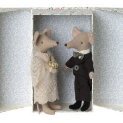Maileg Para młoda Wedding mice couple in box SS23