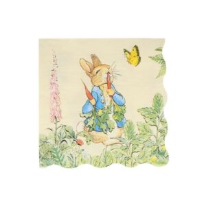 Meri Meri serwetki duże Peter Rabbit in the garden