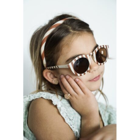 Grech&CO zestaw przepasek do włosów Checks Sunset + Orchard - dla dzieci