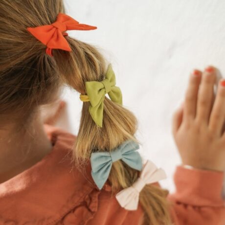 Grech Fable zestaw 4 szt. -  Chartreuse, Sky Blue - gumki do włosów dla dzieci