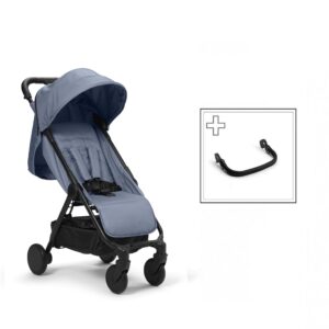 Elodie Details - wózek spacerowy MONDO - Tender Blue 2023 + pałąk do wózka - ZESTAW -  - Dla dziecka/Podróż i spacer z dzieckiem /Wózki dziecięce i akcesoria / Wózki wielofunkcyjne - Kolibelek - sklep dla dzieci
