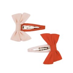 Grech&CO spinki Fable bow set of 2 Blush Bloom, Cajun Blossom