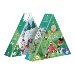 Londji Dwustronne puzzle dla dzieci Lato i Zima w Górach