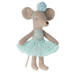 Maileg Myszka Ballerina Little sister mouse Light Mint 17-3105-01