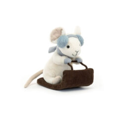 Jellycat Wesoła myszka na sankach 18cm