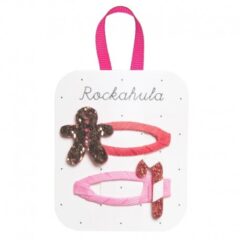 Rockahula Kids 2 spinki do włosów Gingerbread And Candy Cane