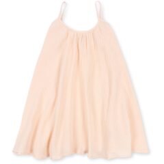 Konges Slojd Olive Peach Dust sukienka muślinowa dla dzieci